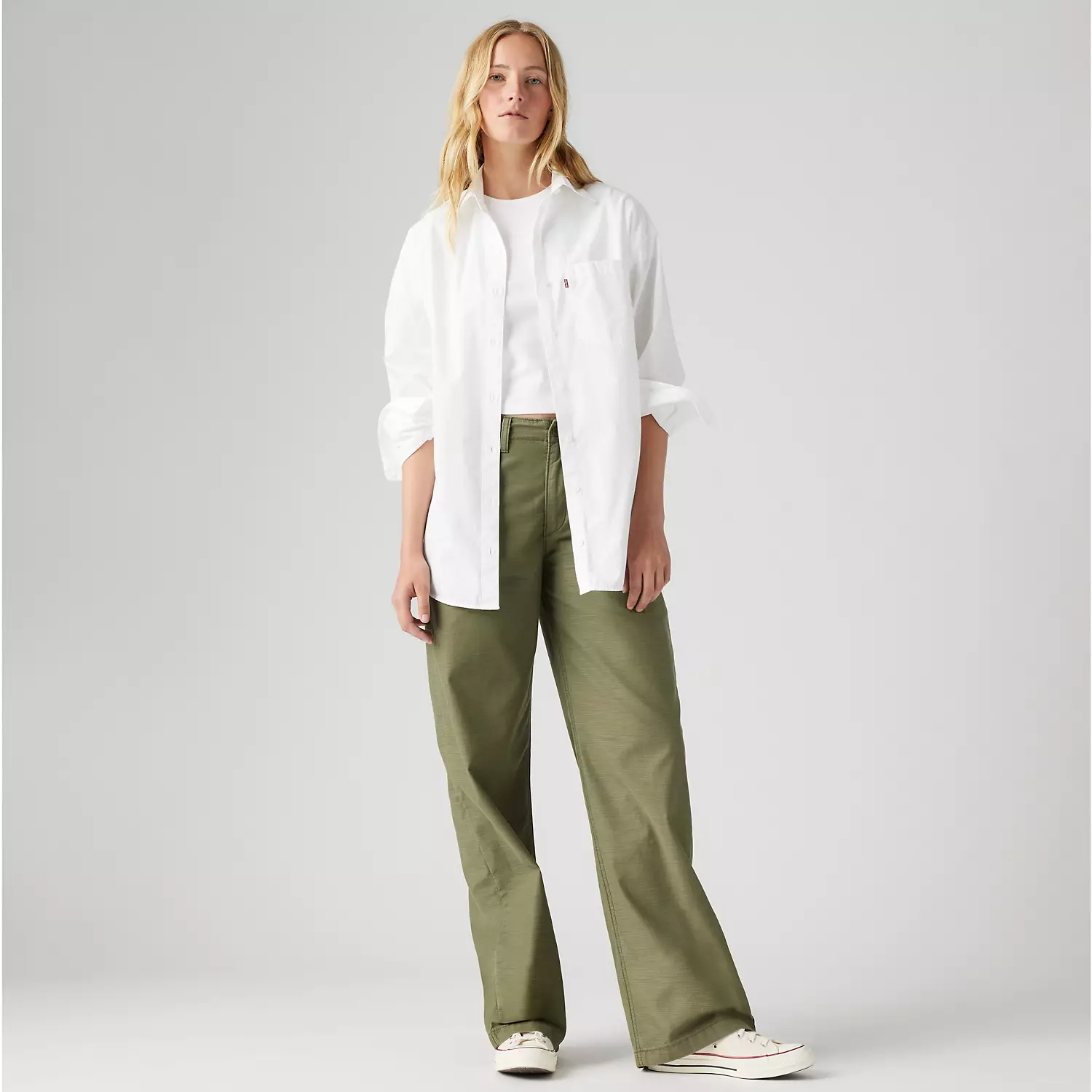 

Прямые женские брюки 90-х годов Levi's, цвет Ivy Green