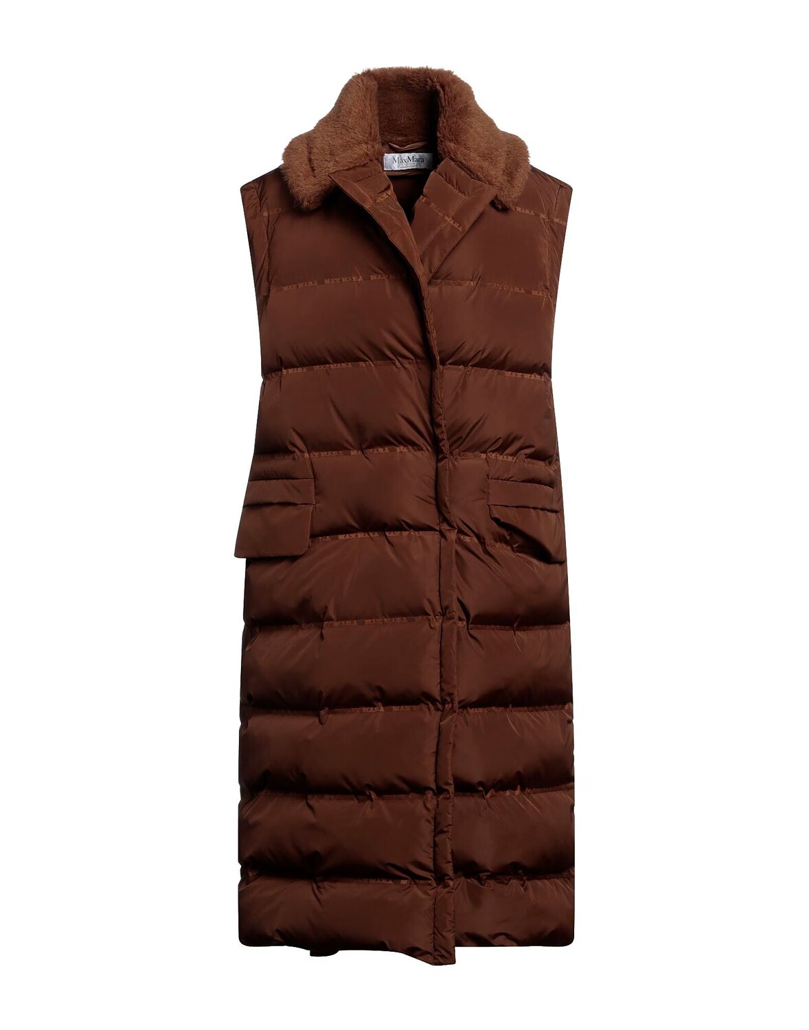 

Пуховик Max Mara, коричневый