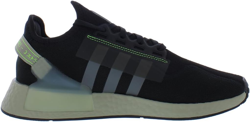 Мужские кроссовки adidas NMD R1 V2, черный/зеленый/серый — фото 3