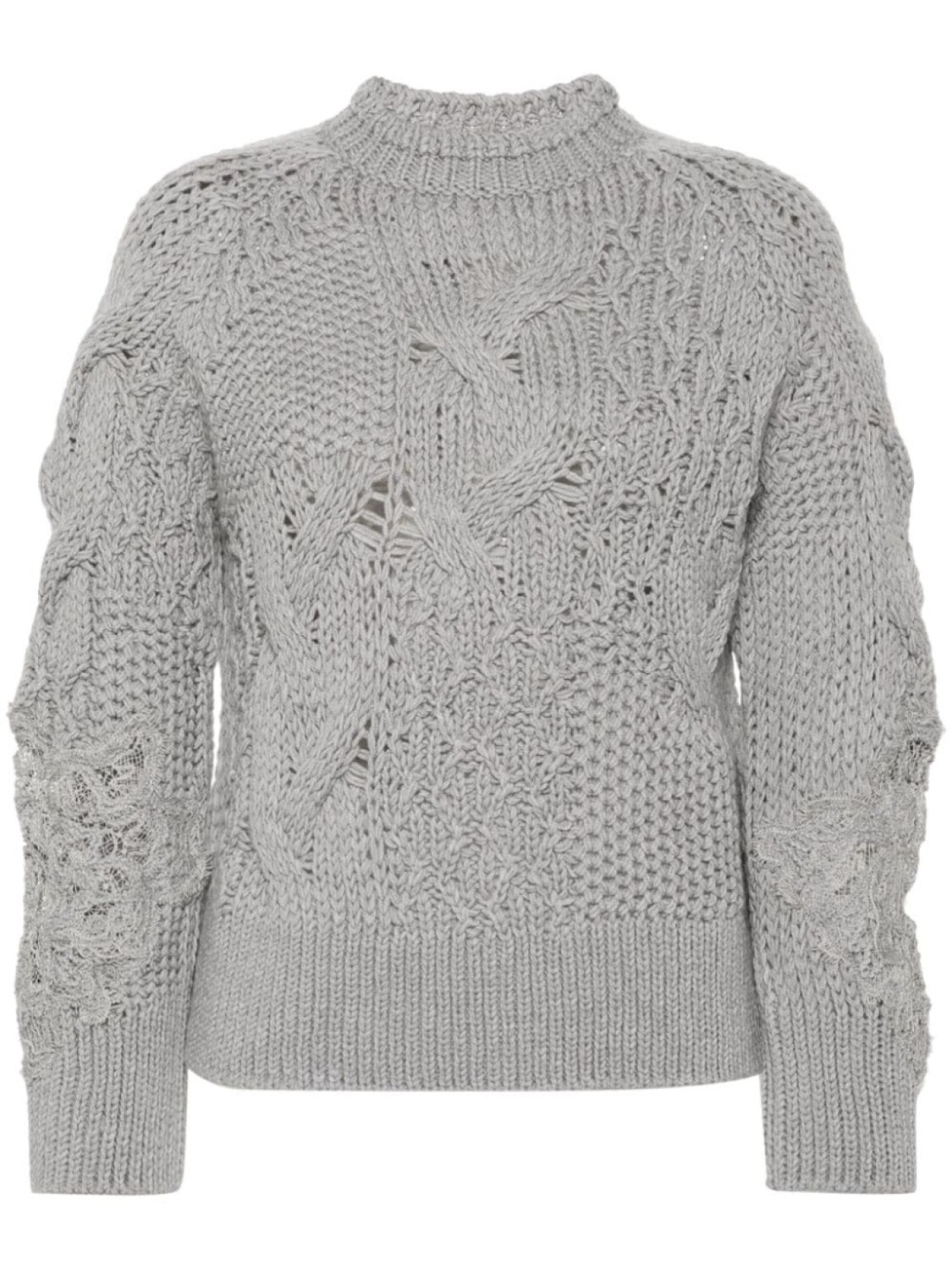 

Ermanno Scervino свитер фактурной вязки, серый