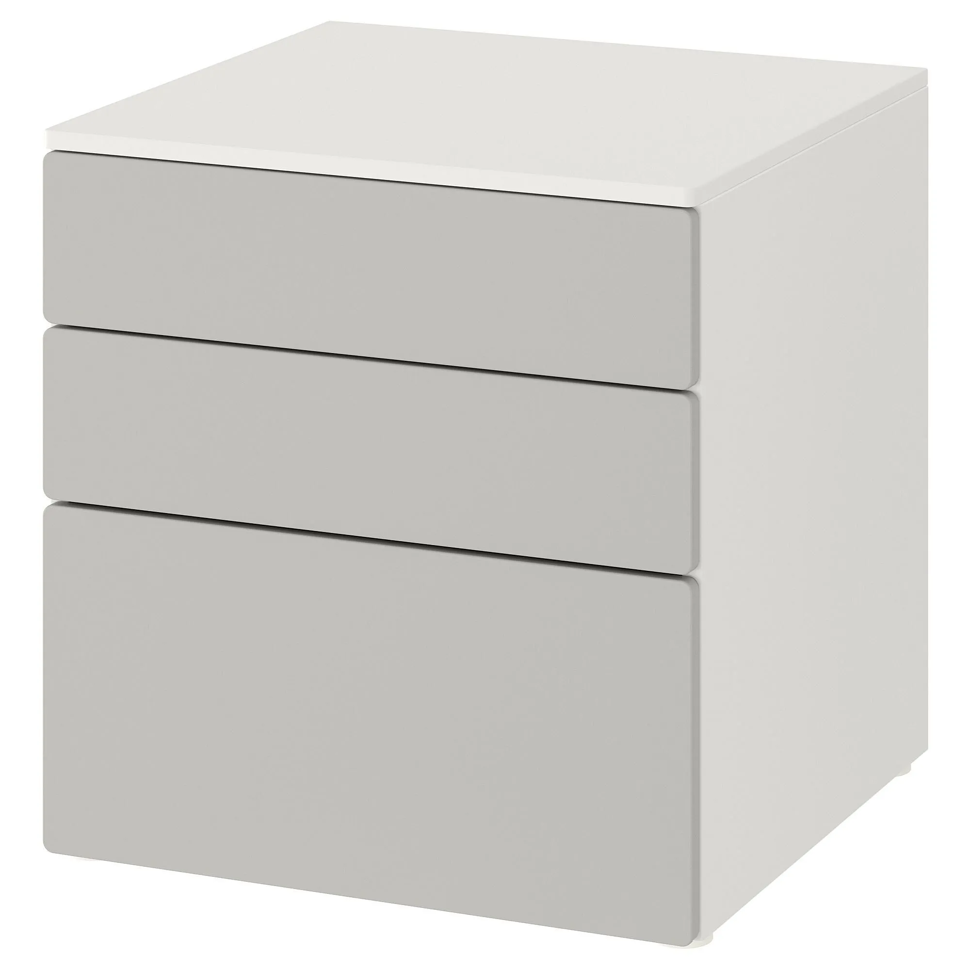 

Детский комод, белый/серый, 60x55x63 см, PLATSA/SMÅSTAD IKEA