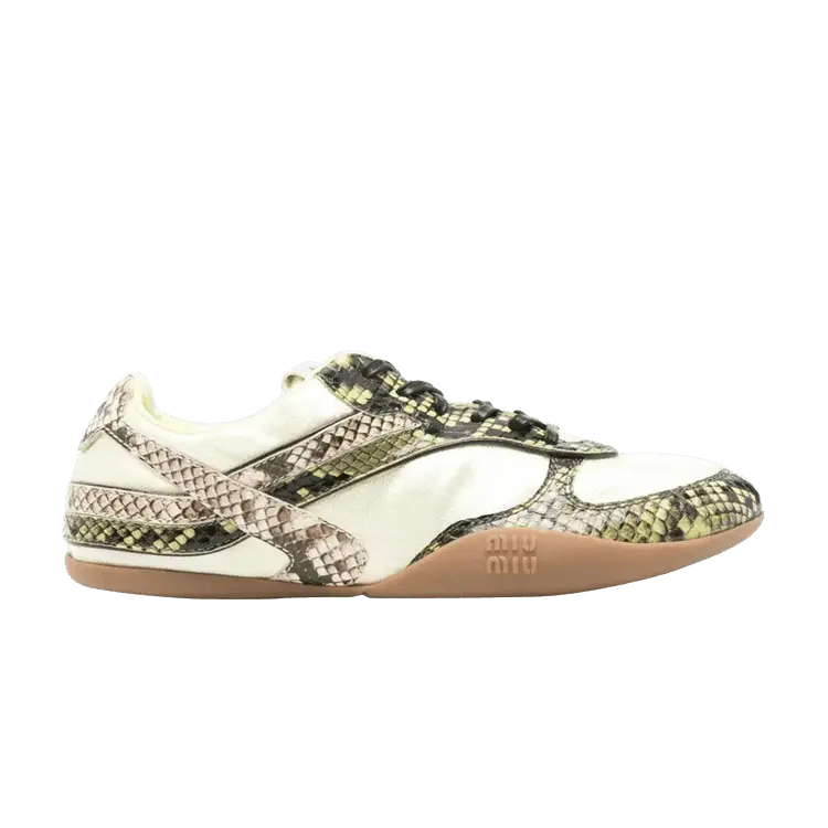 Кроссовки Miu Miu Wmns Python Print Sneakers 'Ananas Felce'