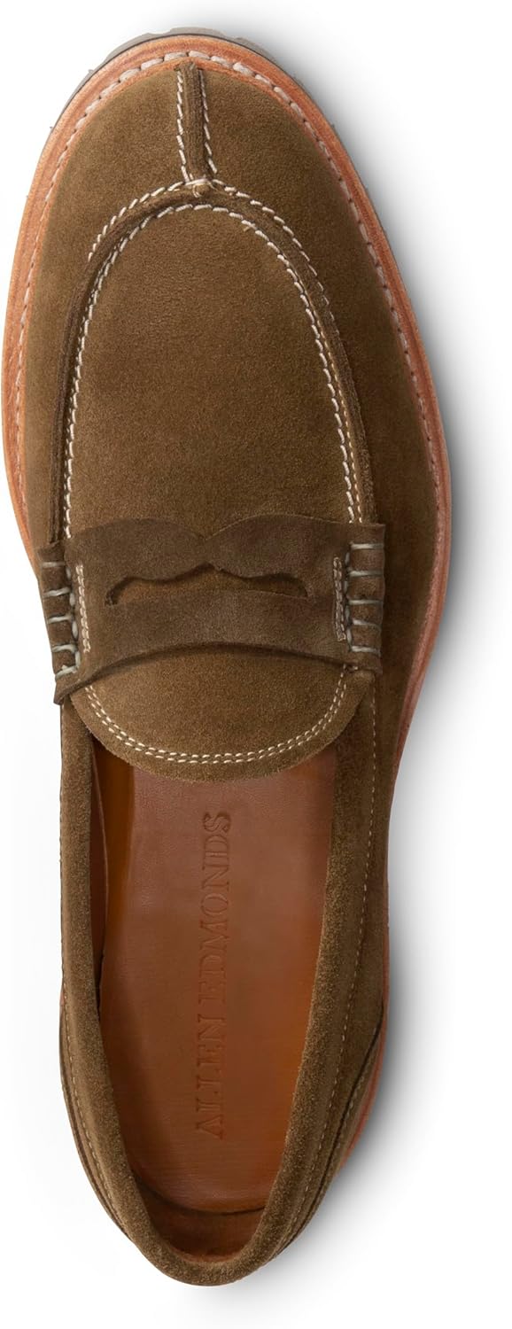 Мужские лоферы Allen Edmonds Freeport с пенни, зеленый — фото 4