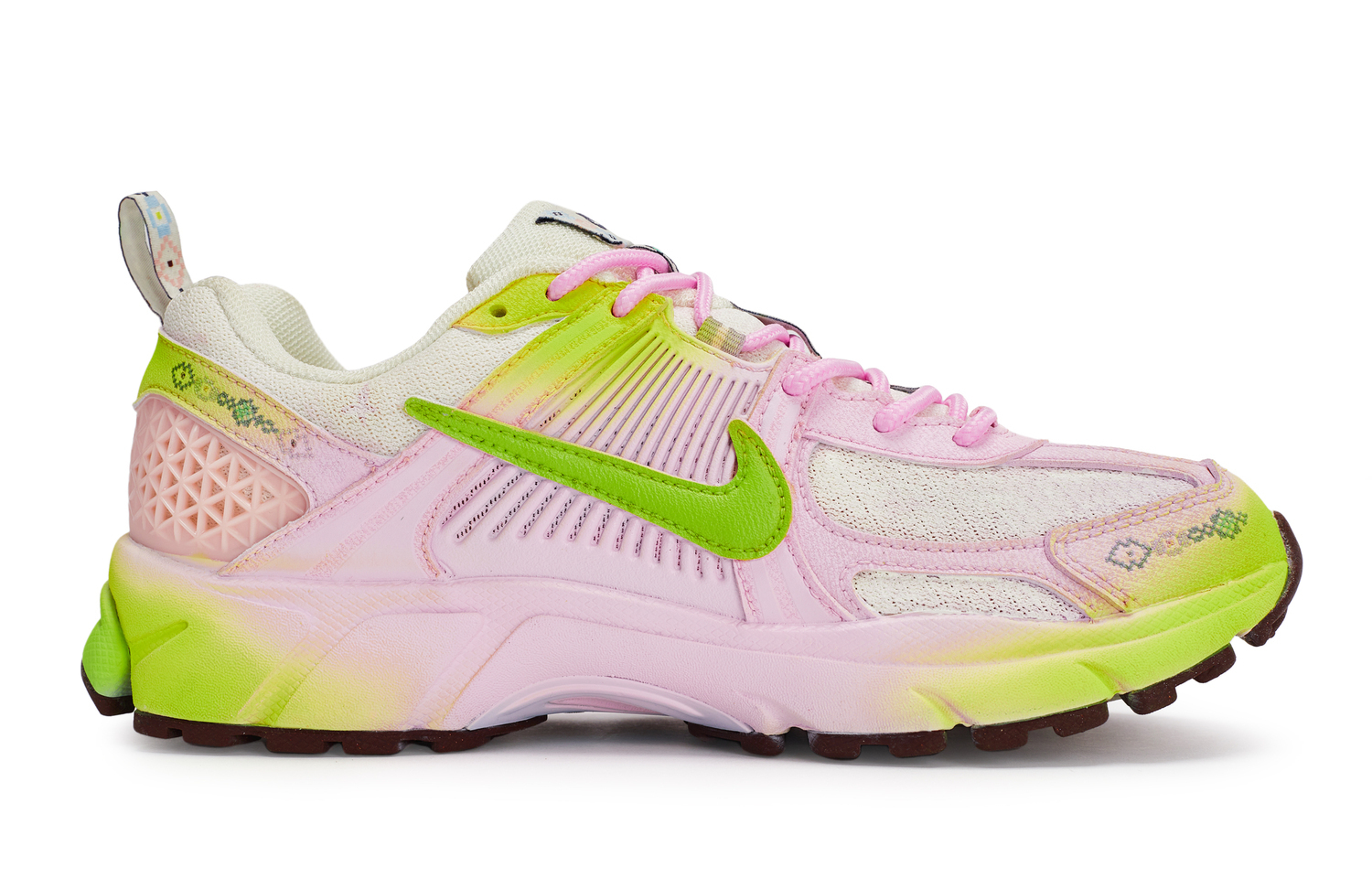 Nike Vomero 5 green grape apple устойчивые к истиранию низкие детские повседневные кроссовки pink white yellow green unisex — фото 4