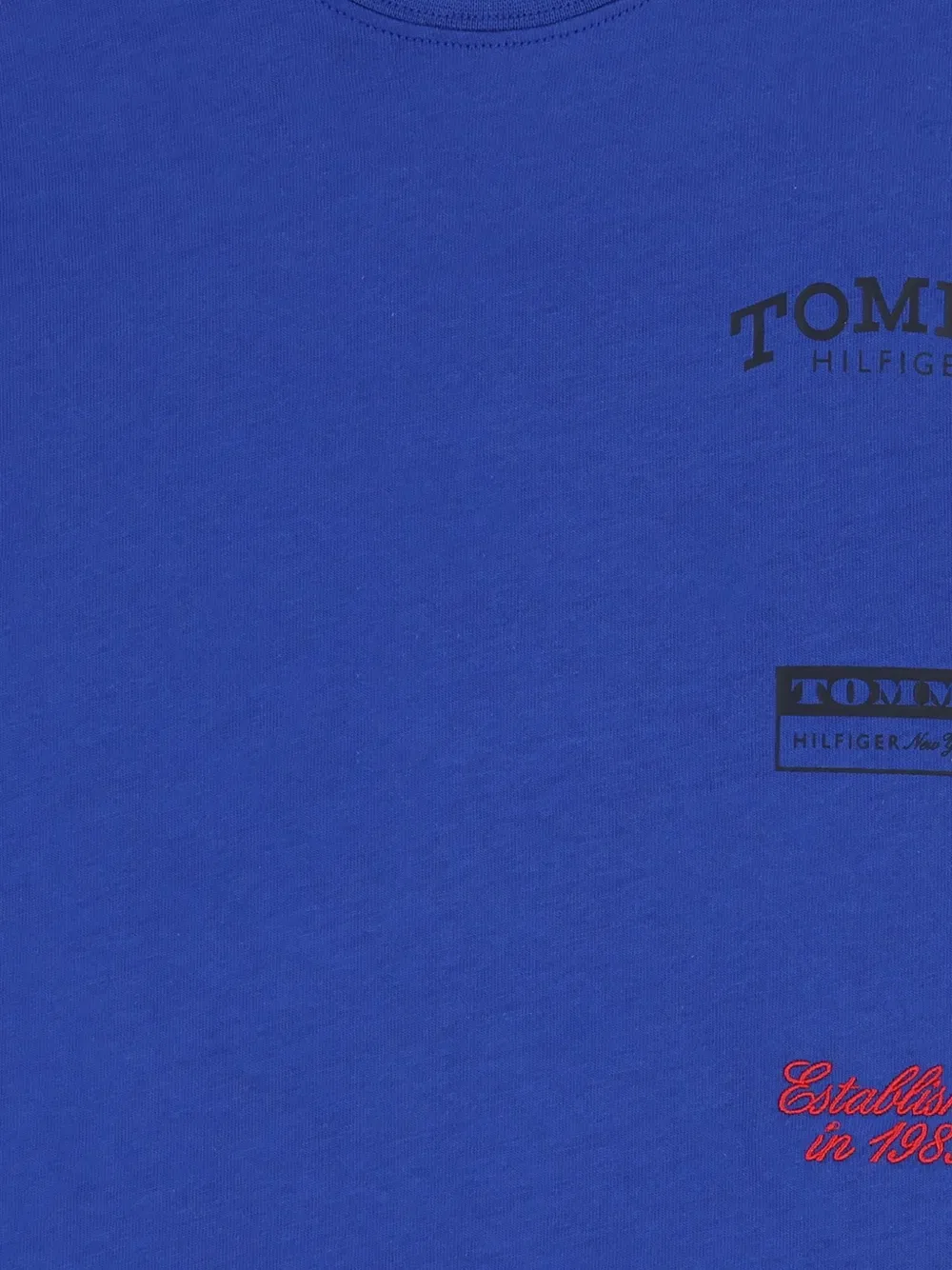 Футболка с принтом Tommy Hilfiger Junior, синий — фото 3