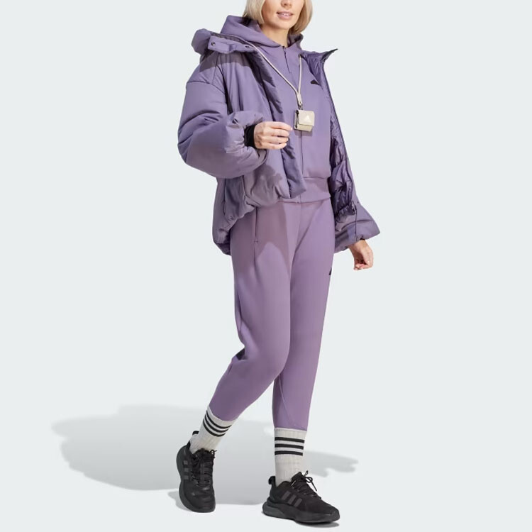 MYSHELTER Пуховик женский фиолетовый Adidas — фото 4