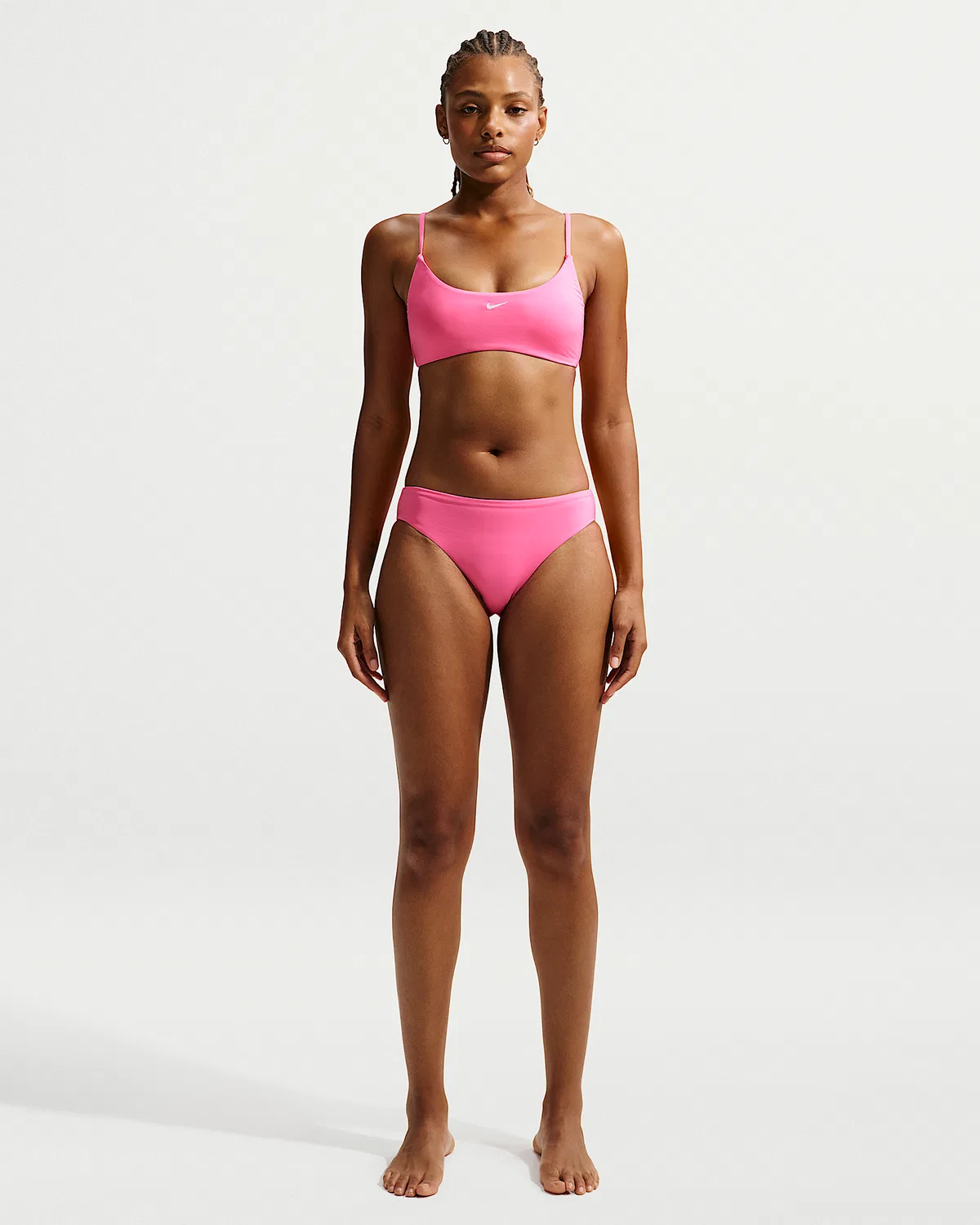 Женский бикини-топ бралетт Nike Swim Effortless Essential, Pink Glow — фото 4