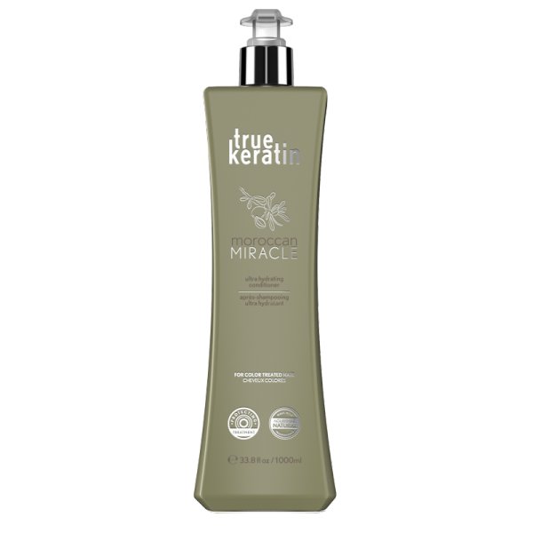 

True Keratin Moroccan Miracle Ultra Hydrating Conditioner - Увлажняющий кондиционер с кератином и аргановым маслом после кератинового выпрямления 1000 мл Inna marka