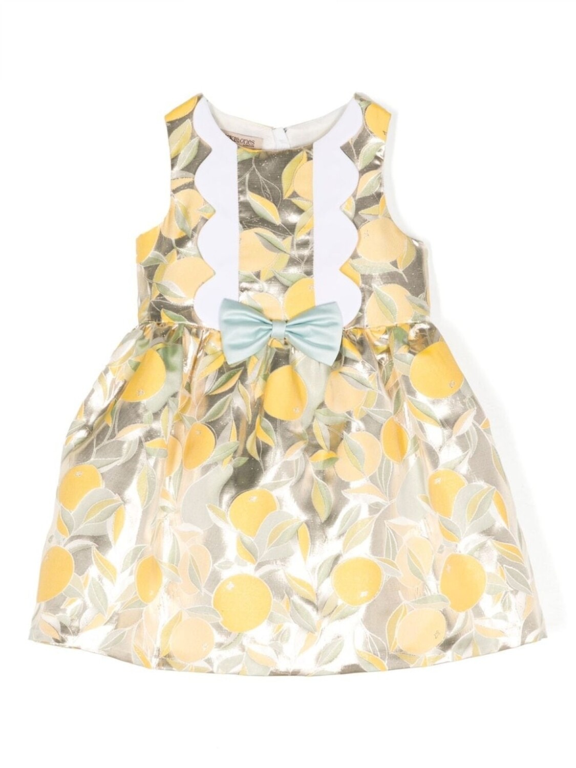 

Hucklebones London жаккардовое платье мини, желтый