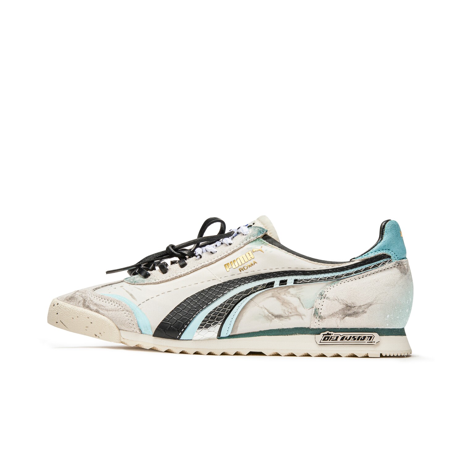 

Кроссовки Roma Og Nylon унисекс с низким верхом, белый/синий Puma