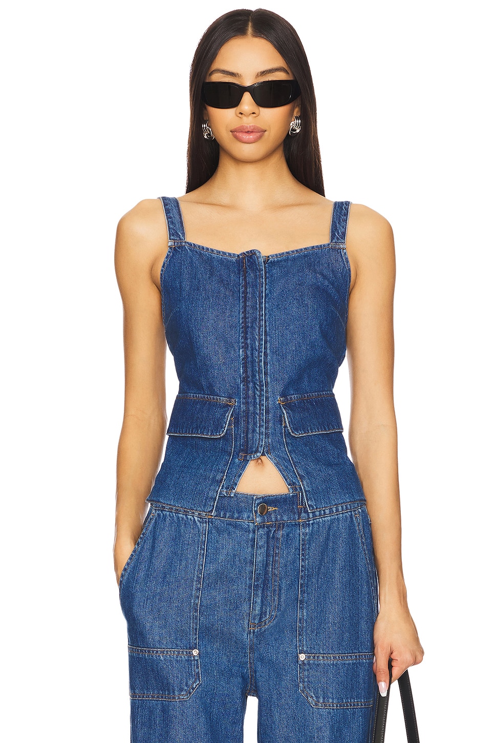 

Топ Jordyn Lna, soft denim