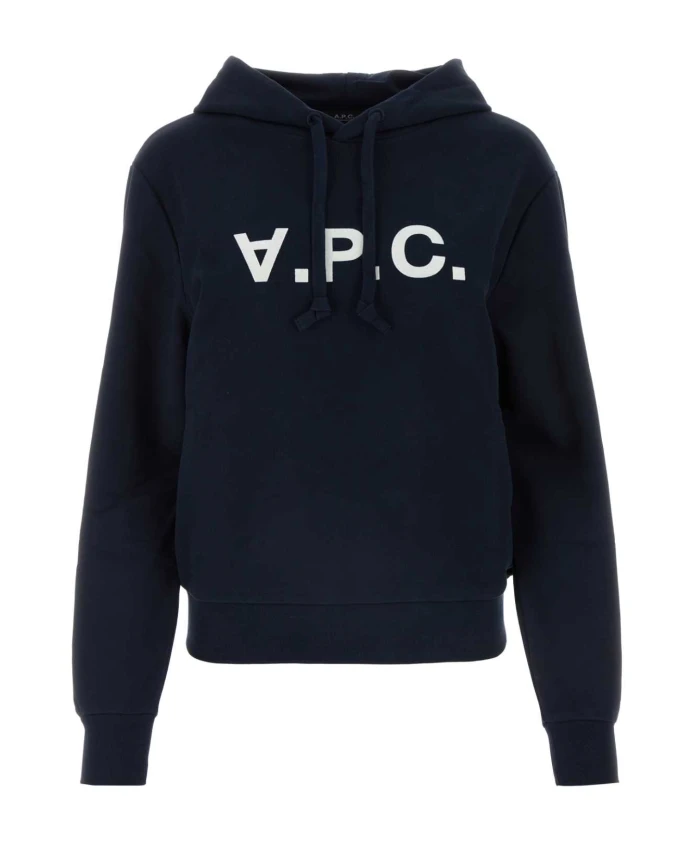 

Хлопковая толстовка темно-синего цвета A.P.C., синий