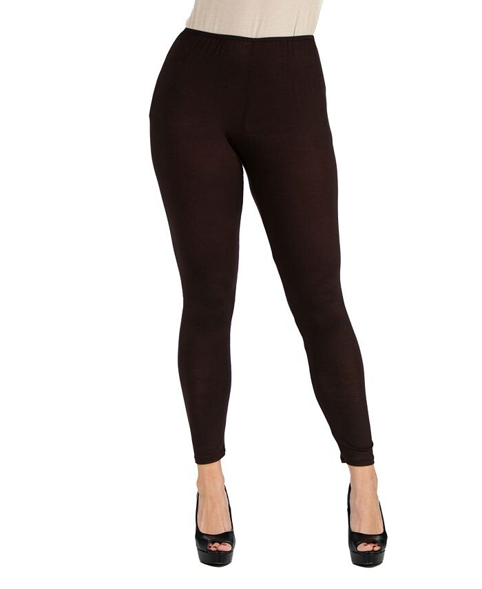 

Женские эластичные леггинсы длиной до щиколотки 24seven Comfort Apparel, коричневый