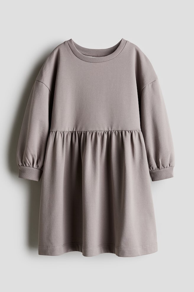 

Платье свитшот оверсайз H&M, коричневый