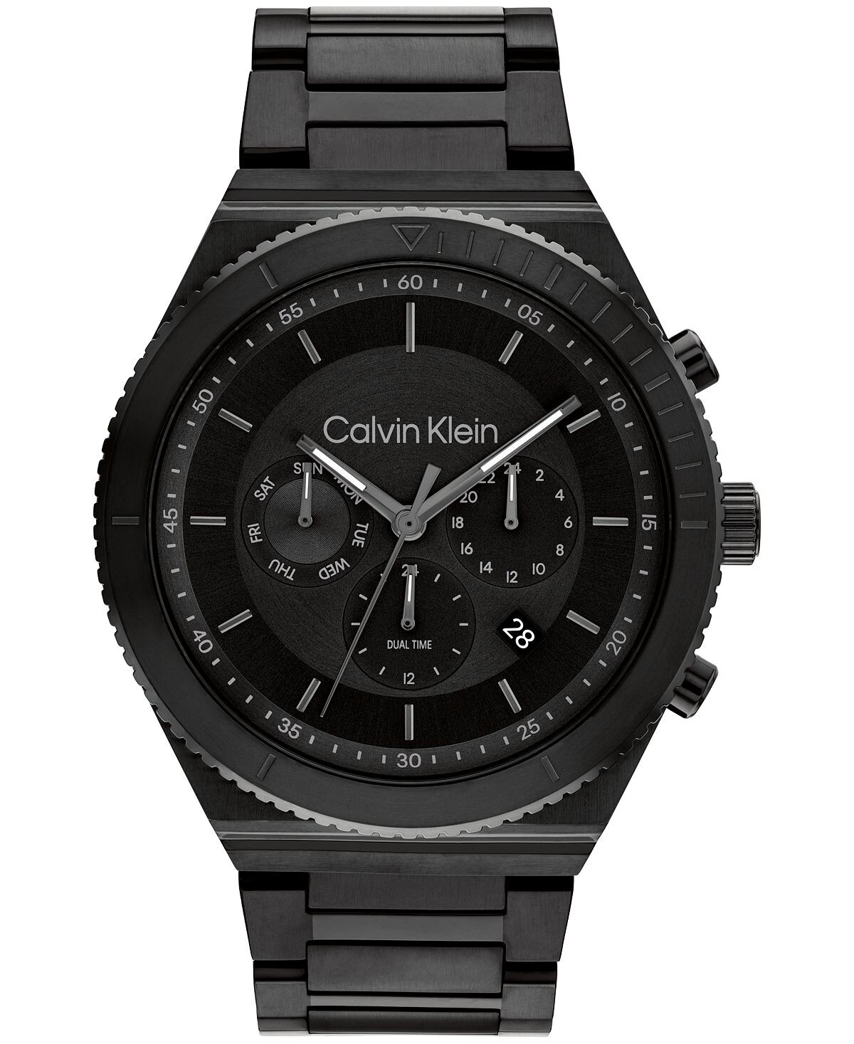 

Мужские черные часы-браслет из нержавеющей стали 44,5 мм Calvin Klein