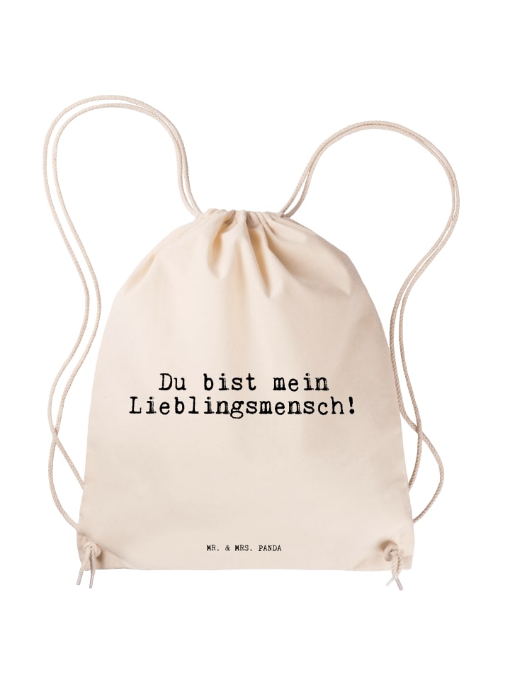 

Mr. & Mrs. Panda Сумка-шоппер "Ты мой самый любимый человек!" с буквой S... кремового цвета