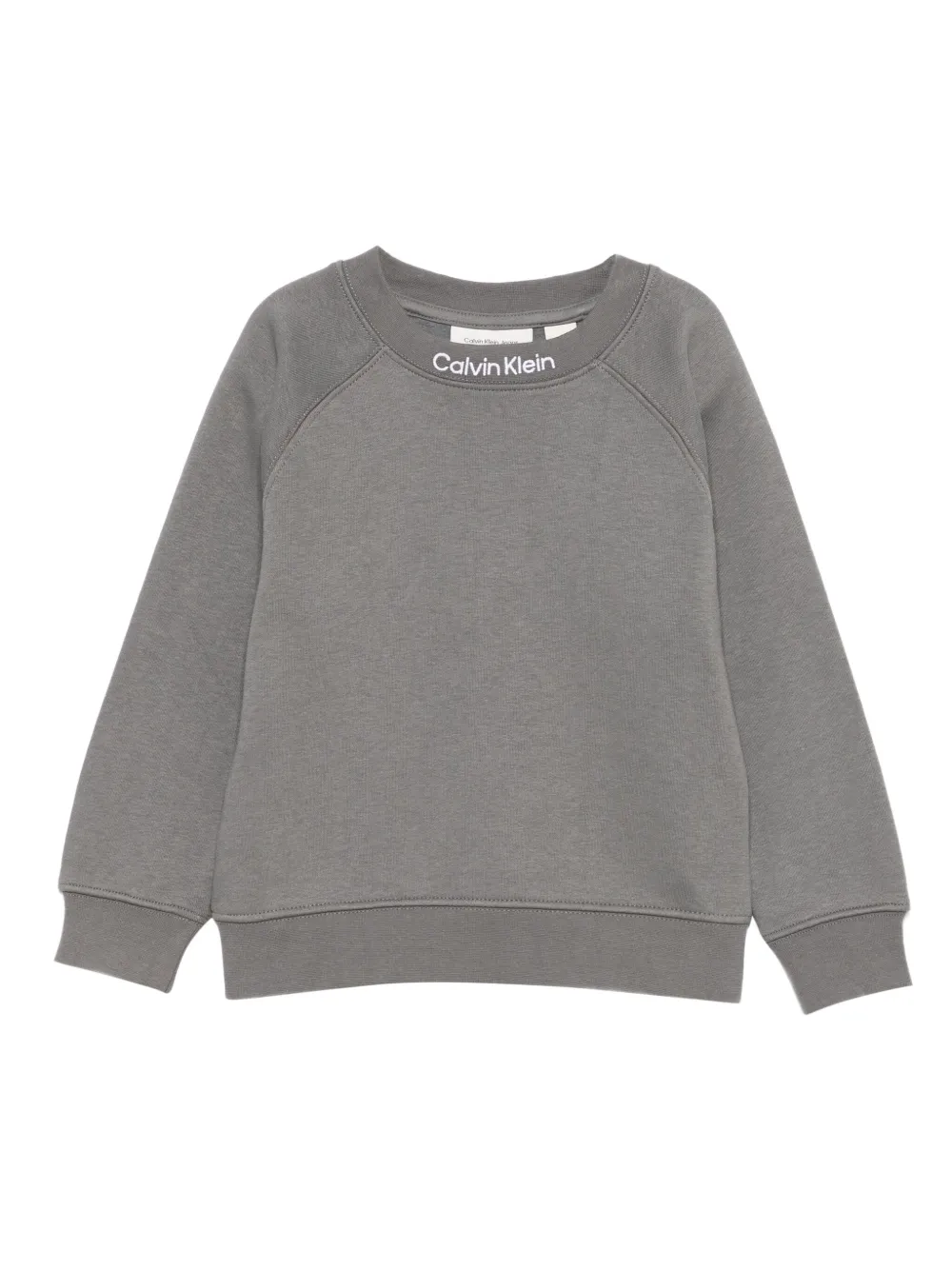 

Свитшот с вышитым логотипом Calvin Klein Kids, серый