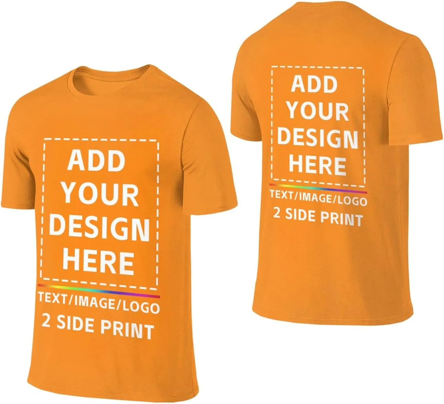 

Футболка Custom Shirt Men с принтом спереди и сзади