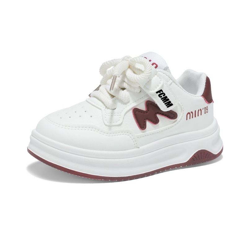 

Детские нескользящие скейтерские кроссовки FCMM, белый/красный