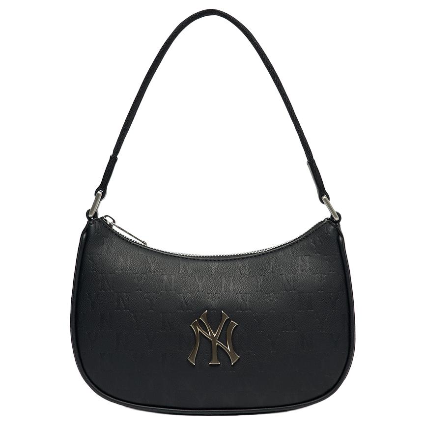 

Коллекция Monogram Искусственная кожа Сумка через плечо Дампинг Сумка через плечо Унисекс Черное золото MLB, Черное золото+Подарочная упаковка