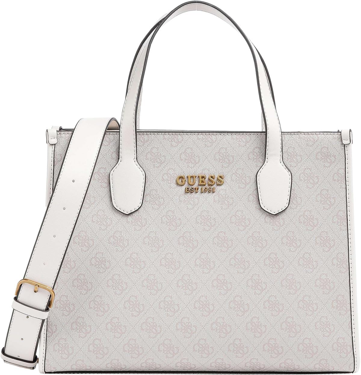 

Сумка Guess Silvana Girlfriend Tote SB866524 женская, уникальный белый, серый