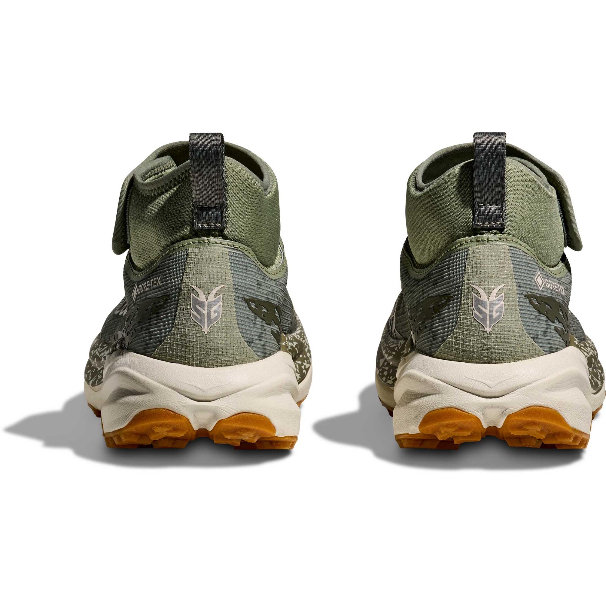 Мужские кроссовки для бега по пересеченной местности Speedgoat 6 Mid GORE-TEX HOKA, Sea Moss/Oat Milk — фото 4