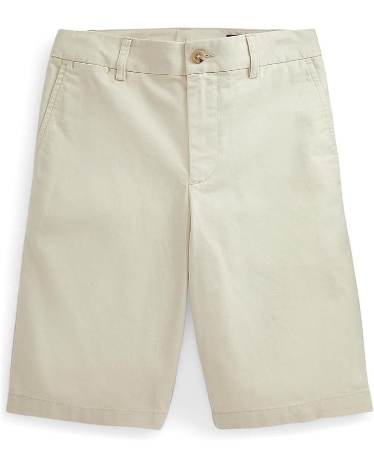 

Шорты Polo Ralph Lauren Kids 20/1 Stretch Twill Flat Front Shorts, цвет Basic Sand