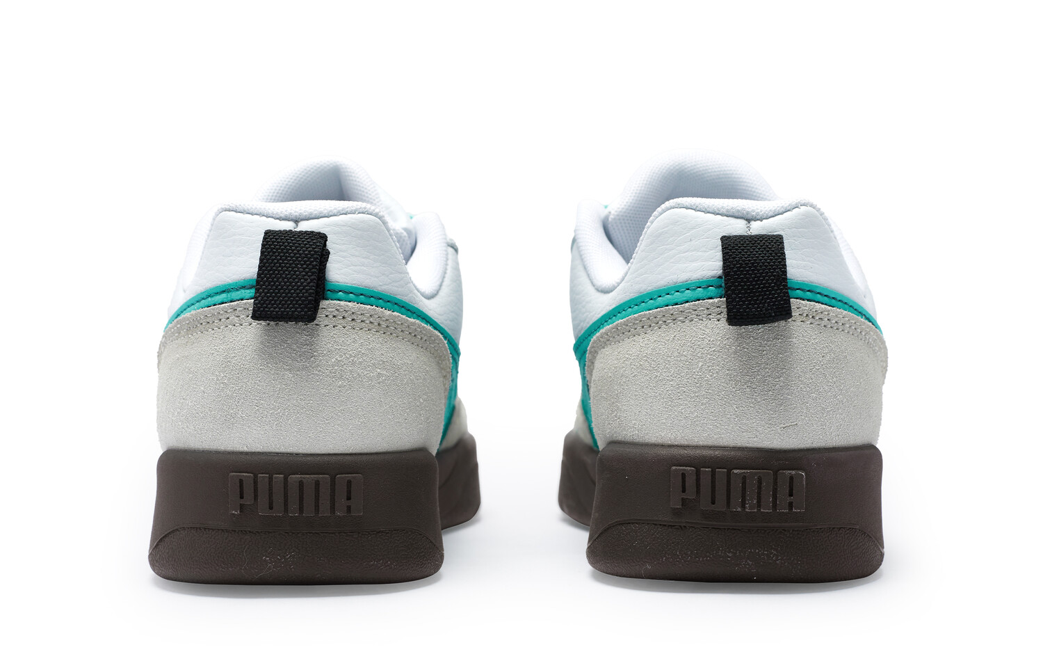 Кроссовки Puma Park Lifestyle Skateboarding Shoes Unisex Low-top White/Gray/Green, белый — фото 4