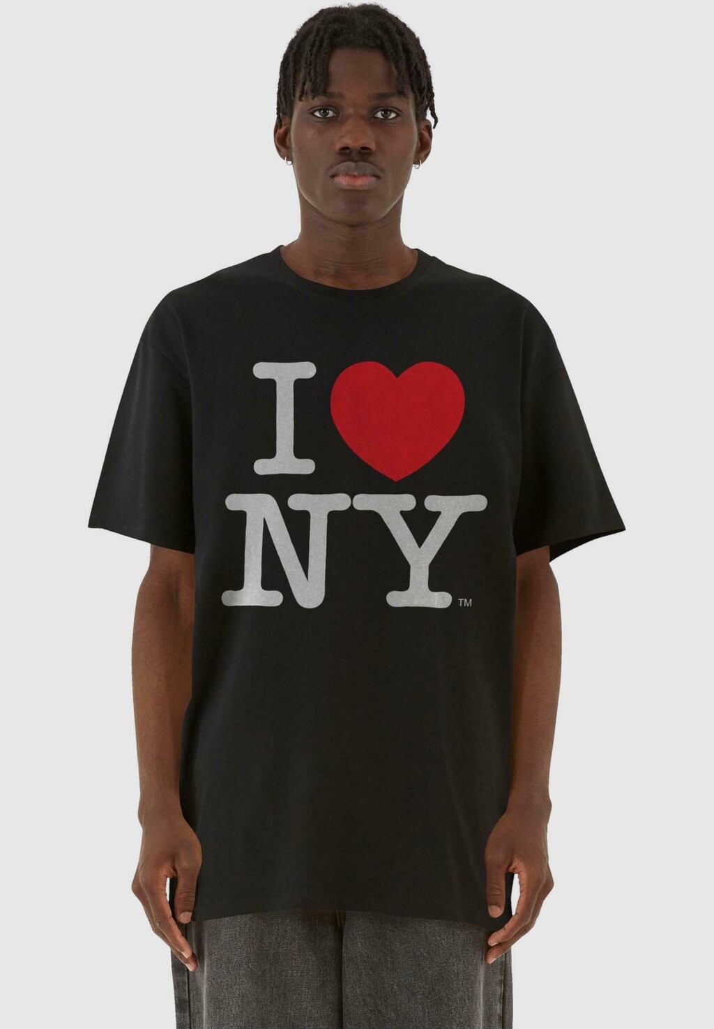 

Футболка с принтом I Love Ny Oversize Merchcode, черный