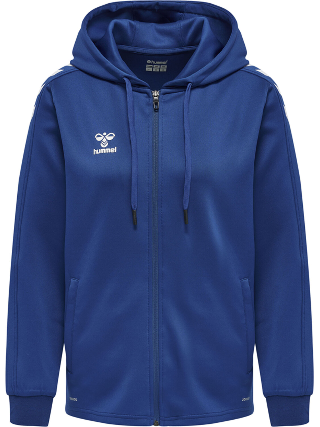 

Толстовка Hummel Hoodie Hmlcore Xk Poly Zip Hood Sweat Woman, цвет TRUE BLUE
