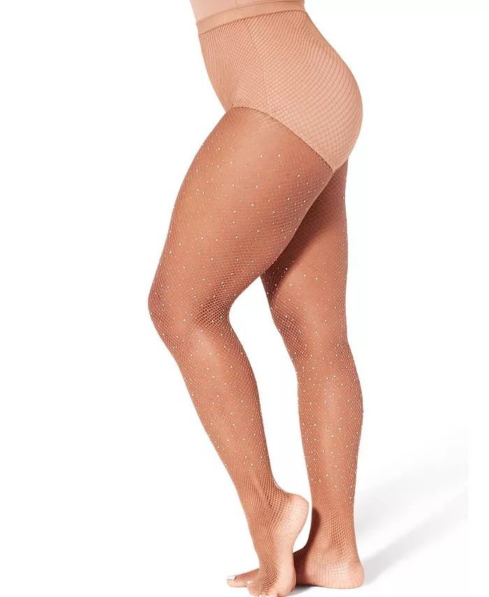 

Женские колготки со стразами по всей поверхности Capezio, коричневый/бежевый