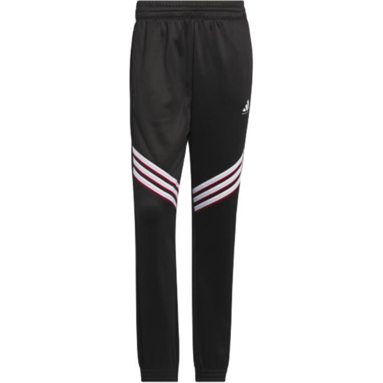 Баскетбольные утепленные флисовые штаны Adidas, черный — фото 3