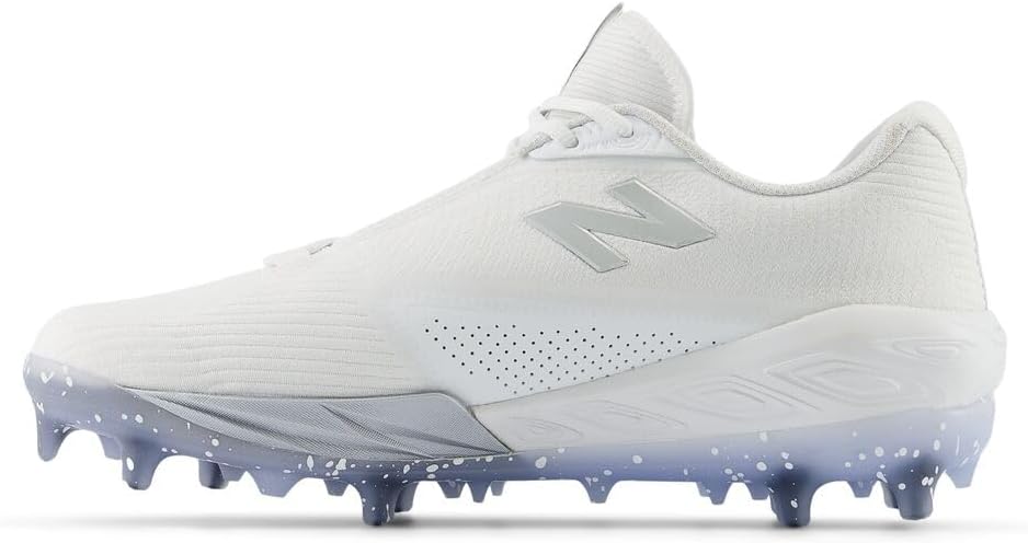 Бейсбольные кроссовки New Balance FuelCell Comp V4 для мужчин, White/Silver — фото 2