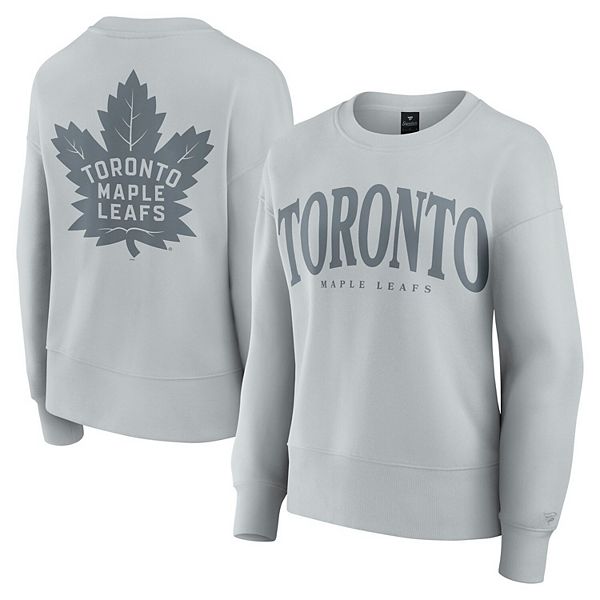 

Женский серый свитшот Toronto Maple Leafs Elements Flow Fanatics