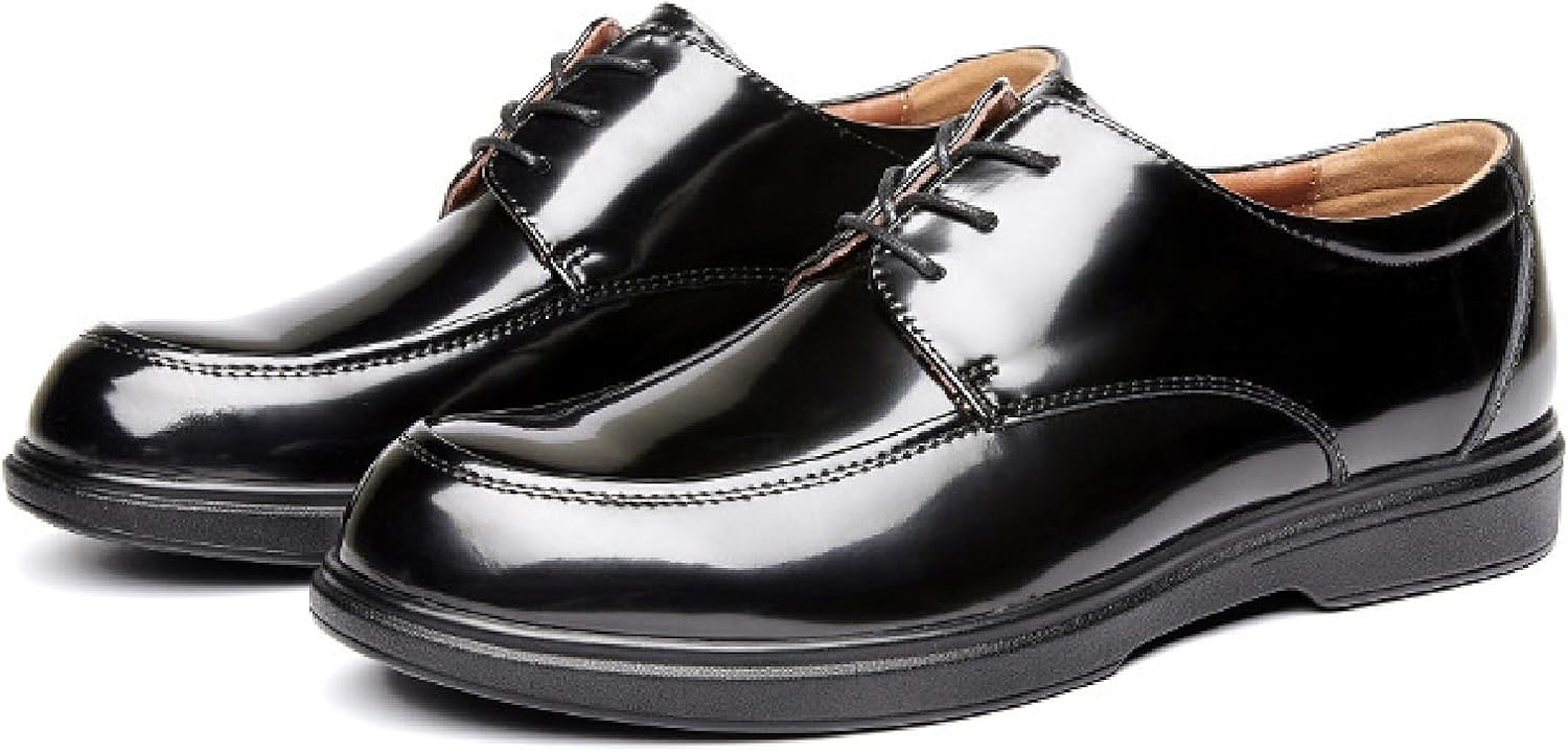 

Мужские классические оксфорды из лакированной кожи с шнуровкой, удобные, с круглым носком и мягкой подошвой, для официальных мероприятий, свадеб и офиса Loveheynew, черный