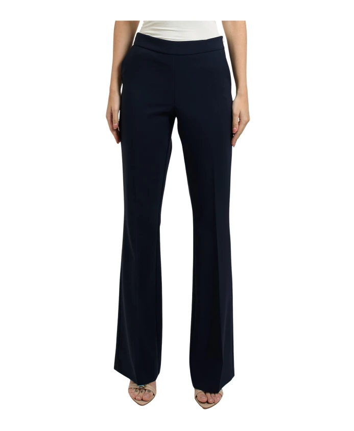 

Синие брюки-клеш с металлическими аппликациями. Fracomina, синий