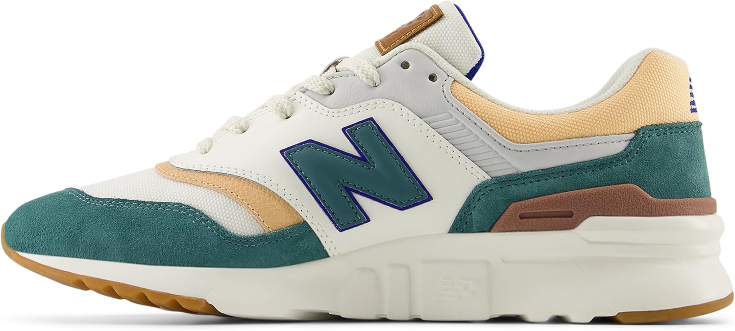 Кроссовки New Balance Unisex Adult 997r V1, Sea Salt/New Spruce/Team Royal — фото 3