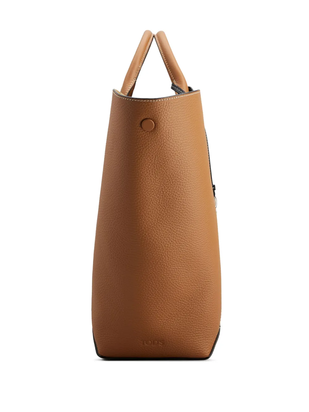 Сумка-тоут в стиле колор-блок со вставками TOD'S, коричневый — фото 3