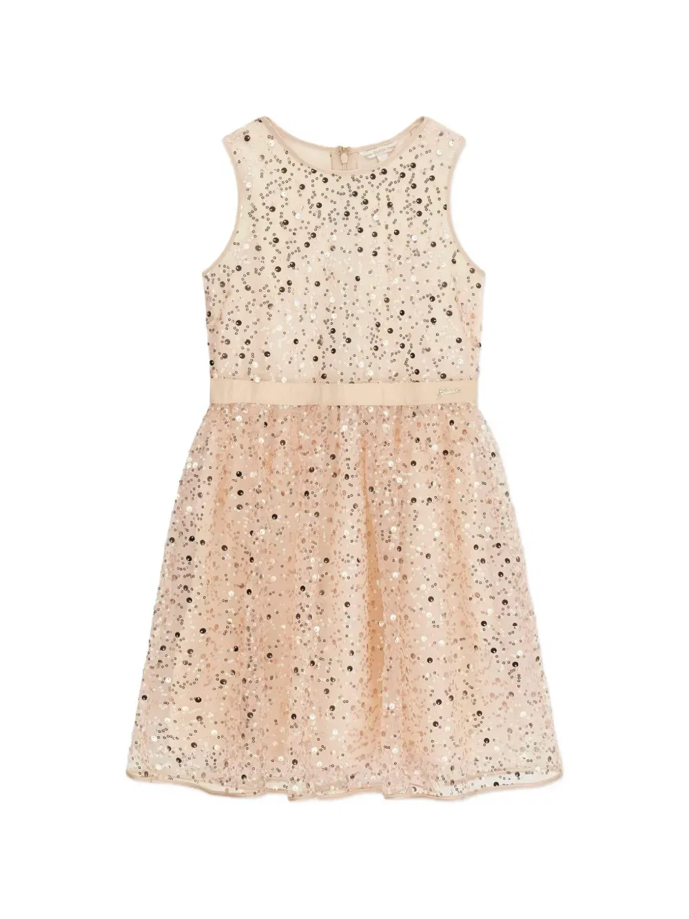 Платье с пайетками и поясом Guess Kids, нейтральный