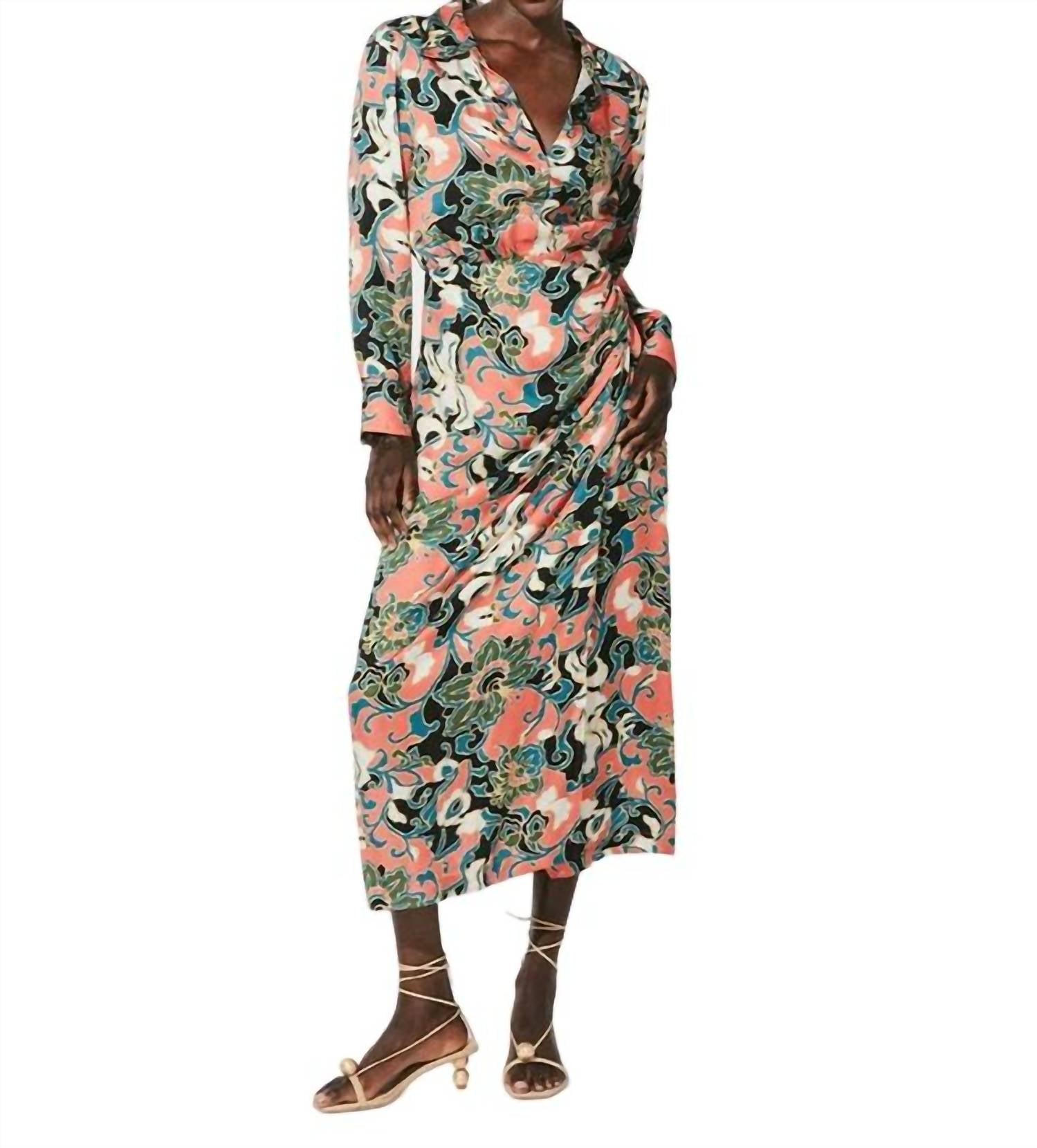 

Платье-миди Edna Printed в цыганском цвете Cleobella, цвет gypsy bloom