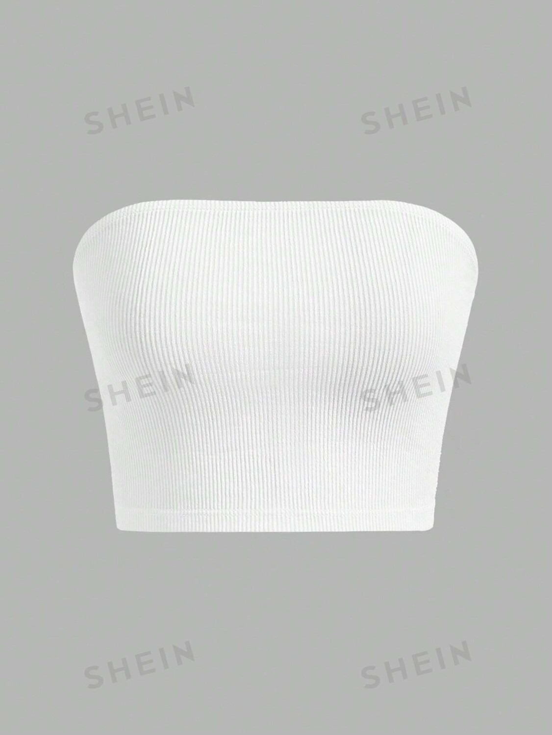 

Топ укороченный Shein Ezwear винтажный, белый