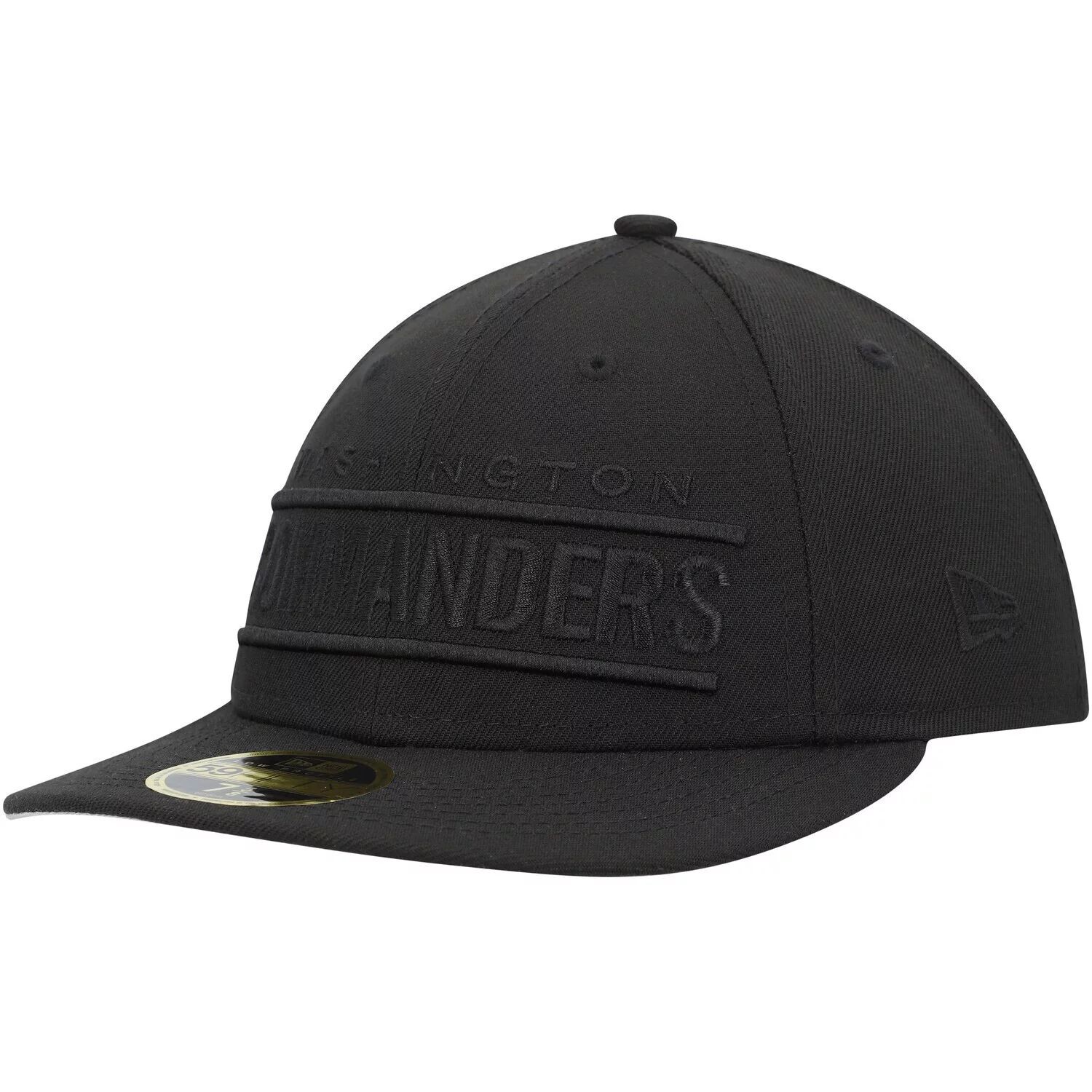 

Мужская приталенная шляпа New Era Washington Commanders Black on Black II Low Profile 59FIFTY