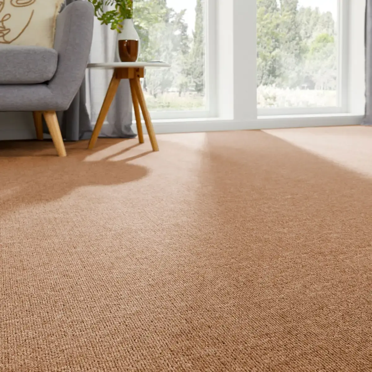 

Ковер Andiamo Feinschlinge Bob, прямоугольный, в крапинку, ширина 200, 400 или 500 см, износостойкий, простой в уходе 400х1400 см, цвет cognac