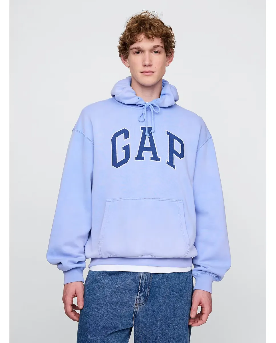 

Мужская толстовка с капюшоном с логотипом Gap, синий