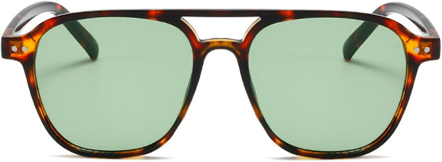 

Солнцезащитные очки Helena Fashion с двойной перемычкой, круглые, женские, в стиле ретро, ​​мужские, модные квадратные, с градиентным переходом цвета и защитой от УФ-излучения UV400, C6