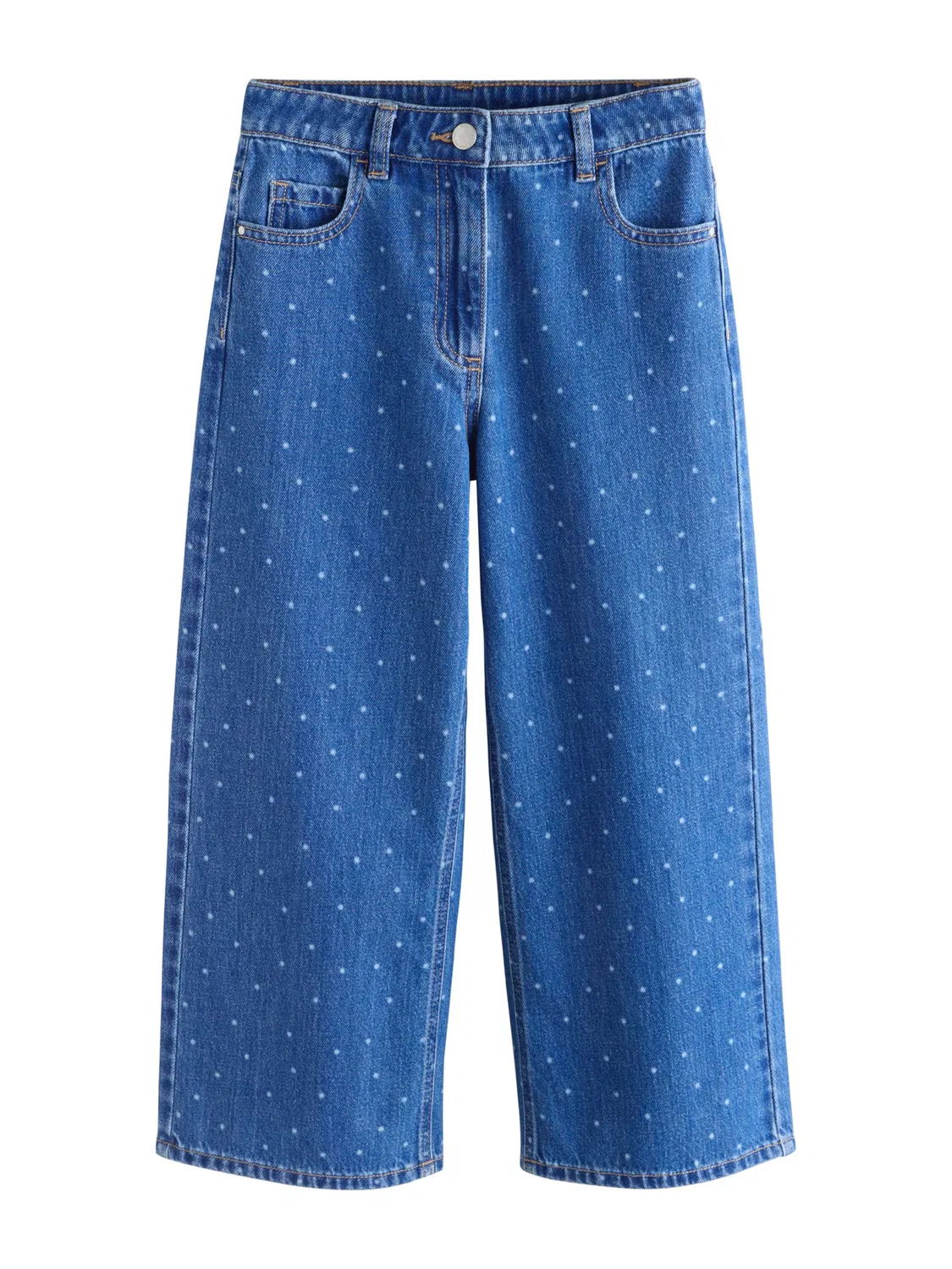 Джинсы с широкими штанинами Next, Blue Denim