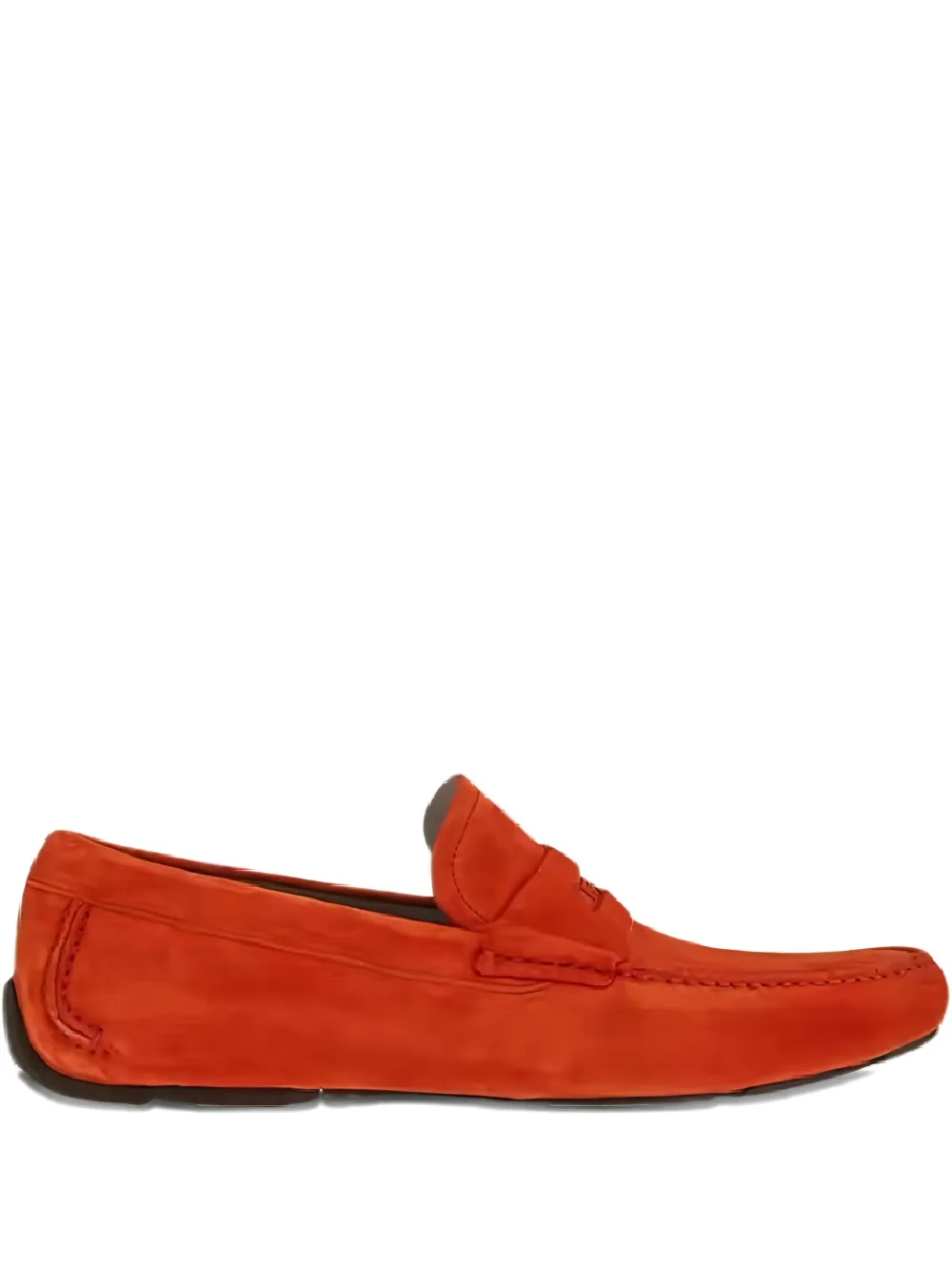 

Замшевые кожаные лоферы Ferragamo, красный