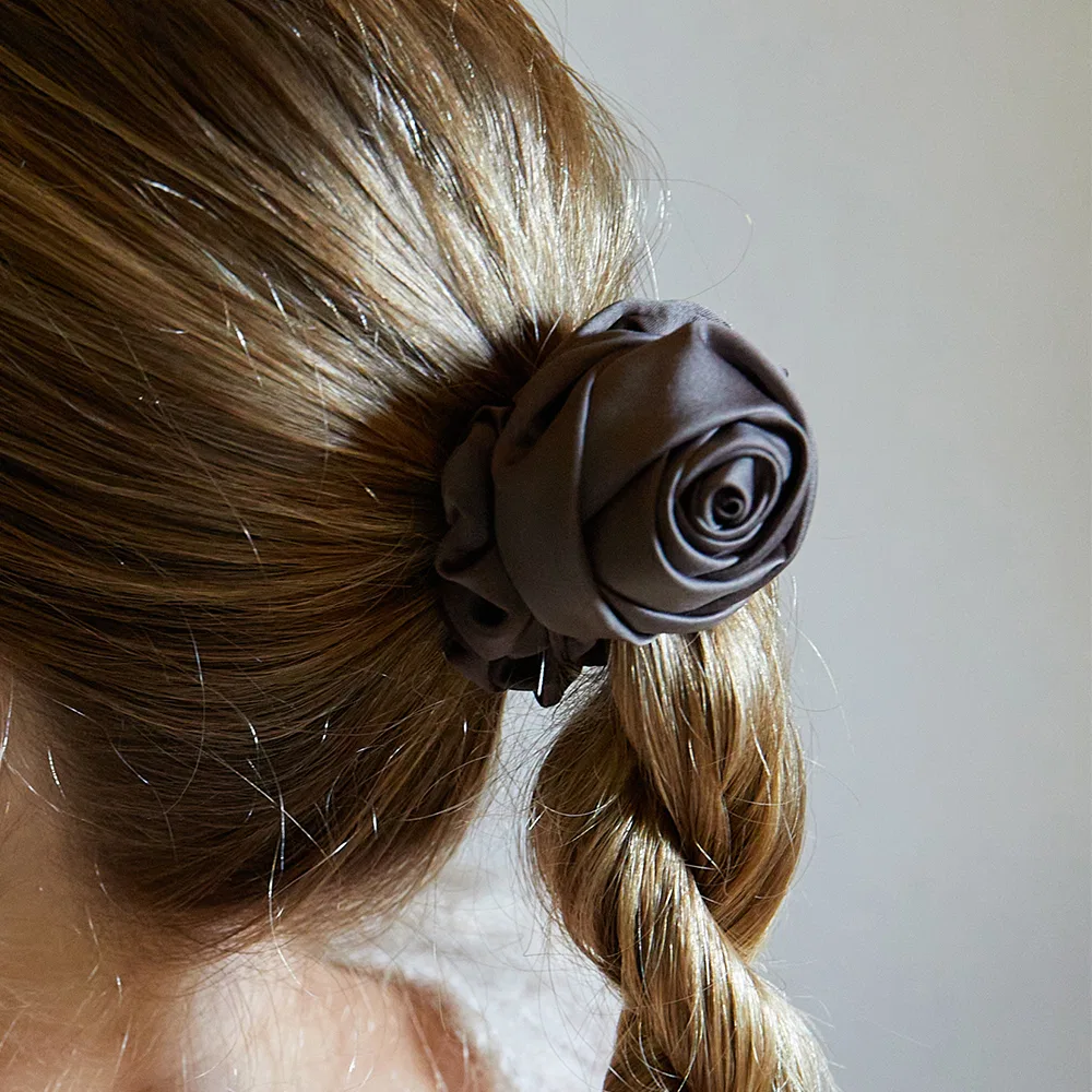 Резинка для волос POSY HAIR SCRUCHIE FOLNUA, полиэстер, коричневый