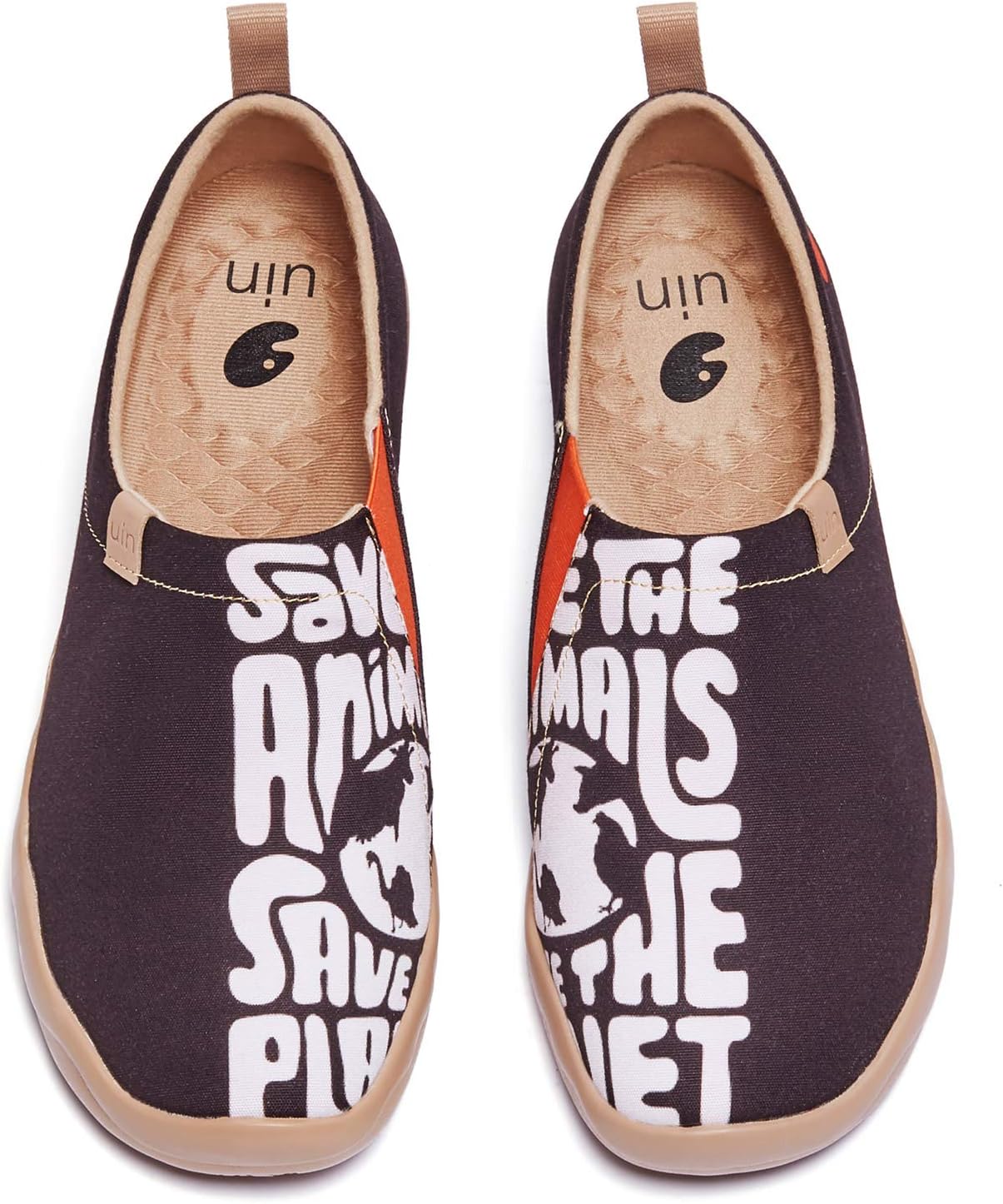 

Мужские лоферы UIN, раскрашенные туристические туфли, слипоны для прогулок, повседневные легкие удобные модные кроссовки Toledo Destination, Save the Planet