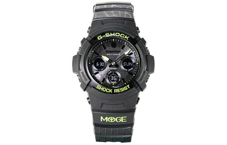 

CASIO Мужские часы с двойным жидкокристаллическим/аналоговым дисплеем, черные